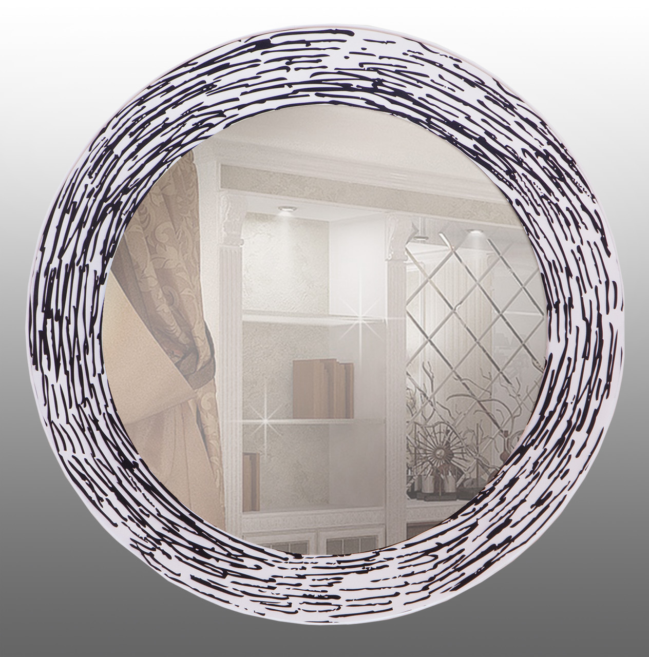 Зеркало настенное дизайнерское круглое Art-Com 600 мм (Z3)