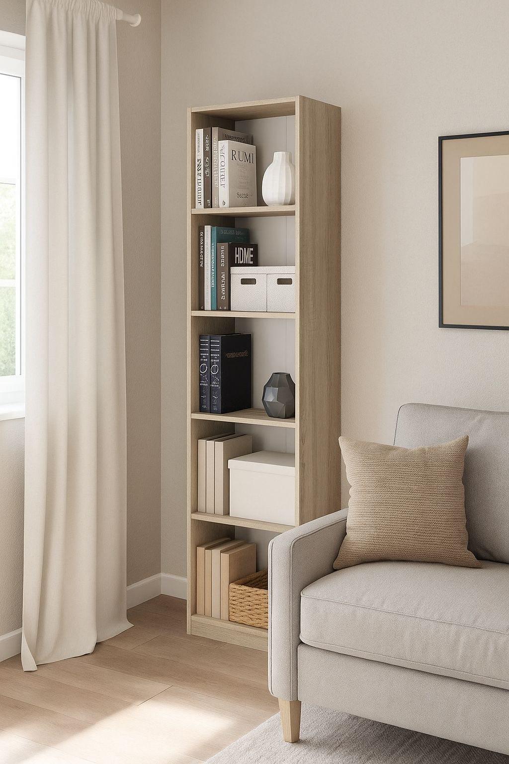 Стелаж підлоговий MEBLIBUD MODERN 200х60х30 см Дуб сонома - фото 3 Стелаж підлоговий MEBLIBUD MODERN 200х60х30 см Дуб сонома - фото 3