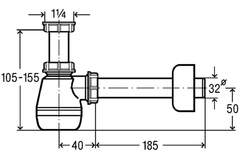 Сифон для біде Viega 120337 (ANT-1420) - фото 2 Сифон для біде Viega 120337 (ANT-1420) - фото 2