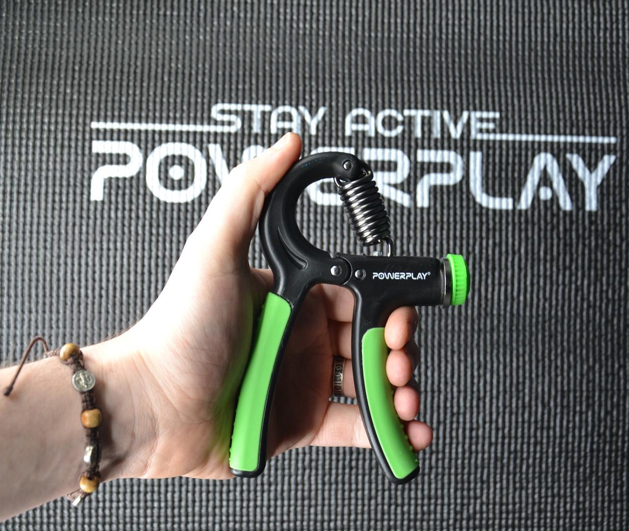 Еспандер кистьовий PowerPlay PP-4323 Strength Grip з регульованим навантаженням 10-40 кг Чорно-зелений (A-012884) - фото 7 Еспандер кистьовий PowerPlay PP-4323 Strength Grip з регульованим навантаженням 10-40 кг Чорно-зелений (A-012884) - фото 7