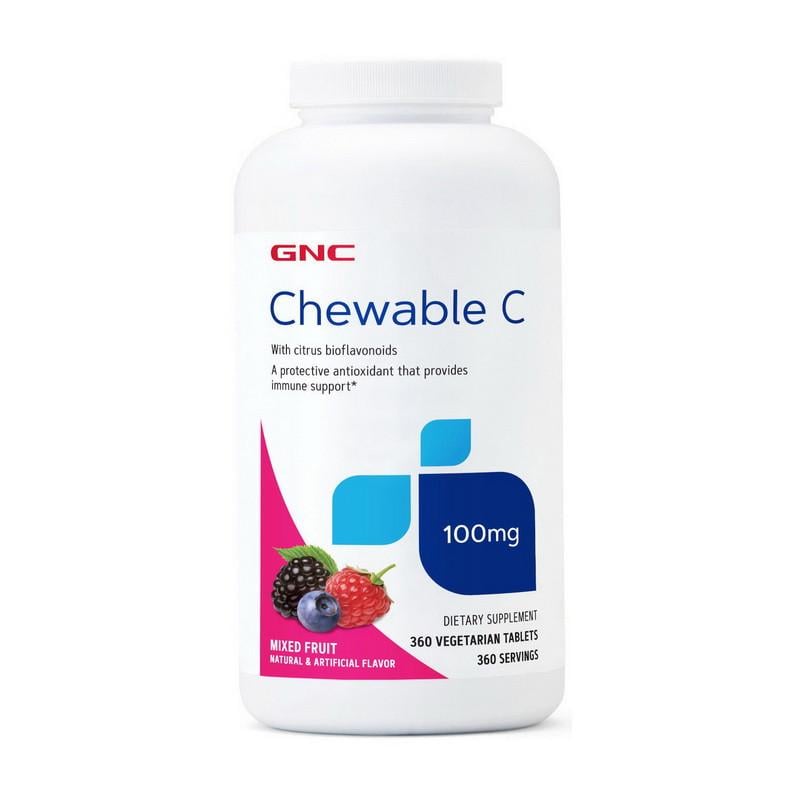 Витамин GNC Chewable C 100 мг 360 капс. Фруктовый (19282-01)