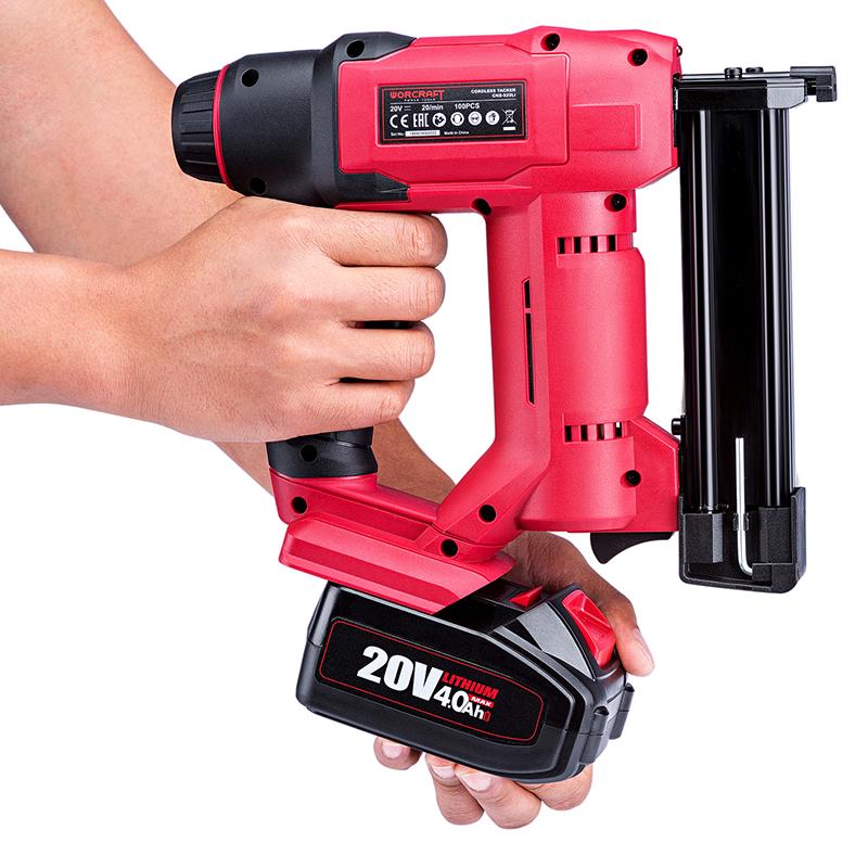 Степлер аккумуляторный комбинированный Worcraft CNS-S20Li с аккумулятором 4А и зарядным - фото 9