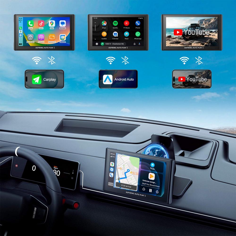 Монітор автомобільний Aspiring Auto Play 1 Magnet CarPlay Android auto 7” (LX-BT701) - фото 11 Монітор автомобільний Aspiring Auto Play 1 Magnet CarPlay Android auto 7” (LX-BT701) - фото 11