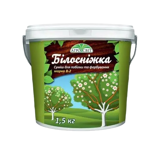 Побелка садовая Белоснежка с медным купоросом 1,5 кг 5 шт. (45868abb)
