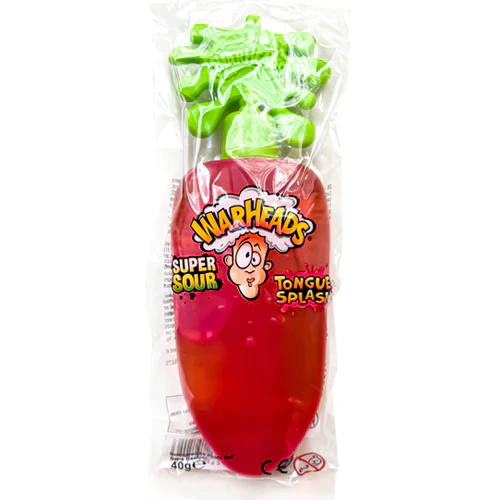 Льодяник Warheads Tongue Splash Super Acidic Red 40 г (25561251)