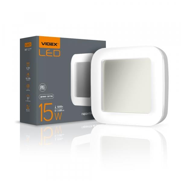 Светильник точечный накладной ART IP65 Videx 15W 5000K светодиодный квадратный Белый Светильник точечный накладной ART IP65 Videx 15W 5000K светодиодный квадратный Белый