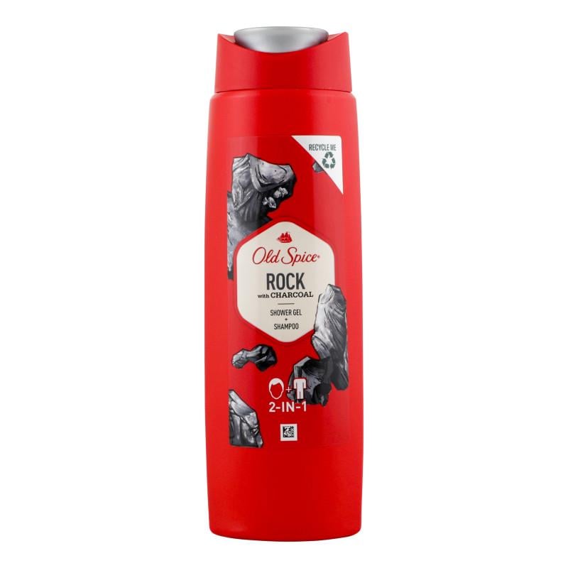 Гель для душу/шампунь Old Spice Rock with Charcoal 250 мл (8001841324937)