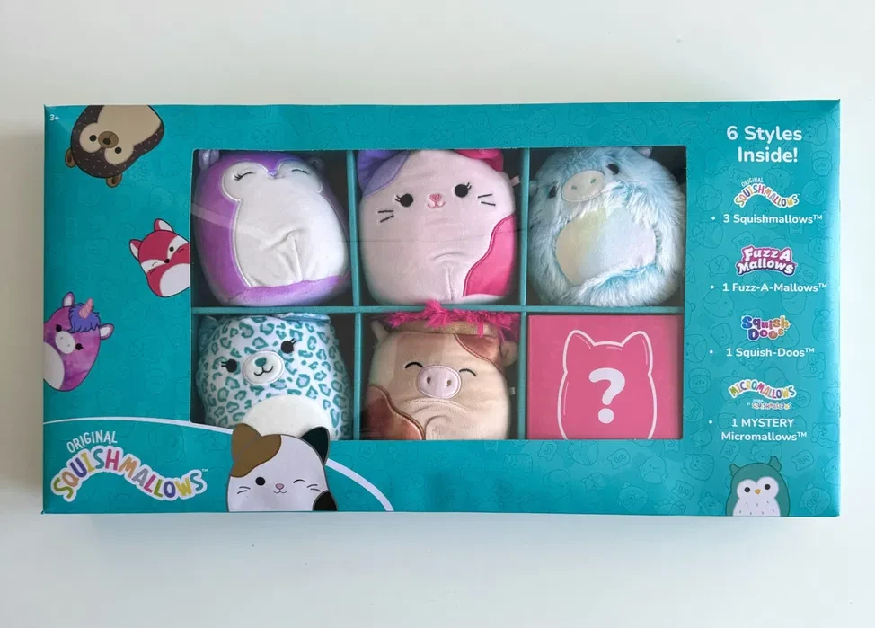 Набор мягких игрушек Squishmallows Коллекция из 6 стилизованных фигурок (2447939280)