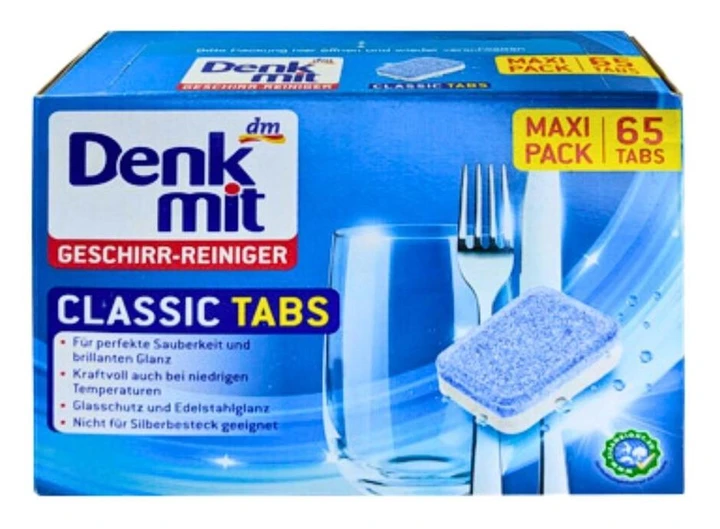 Таблетки для посудомоечной машины Denkmit Classic 65 шт. (25074345)