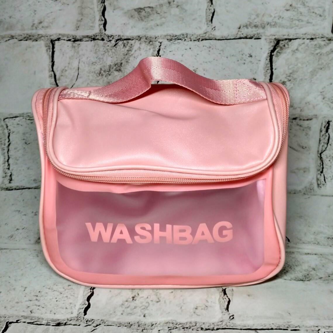 Косметичка женская Washbag водонепроницаемая Розовый (180-5-3) - фото 4