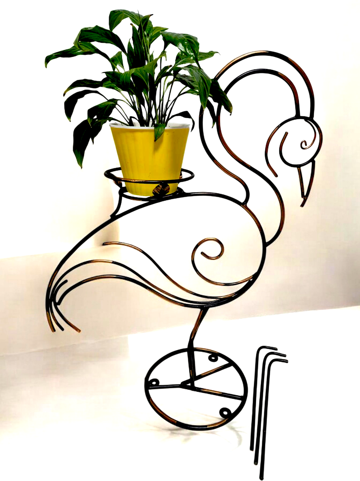 Подставка для цветов Птица кованая металлическая (25442252)