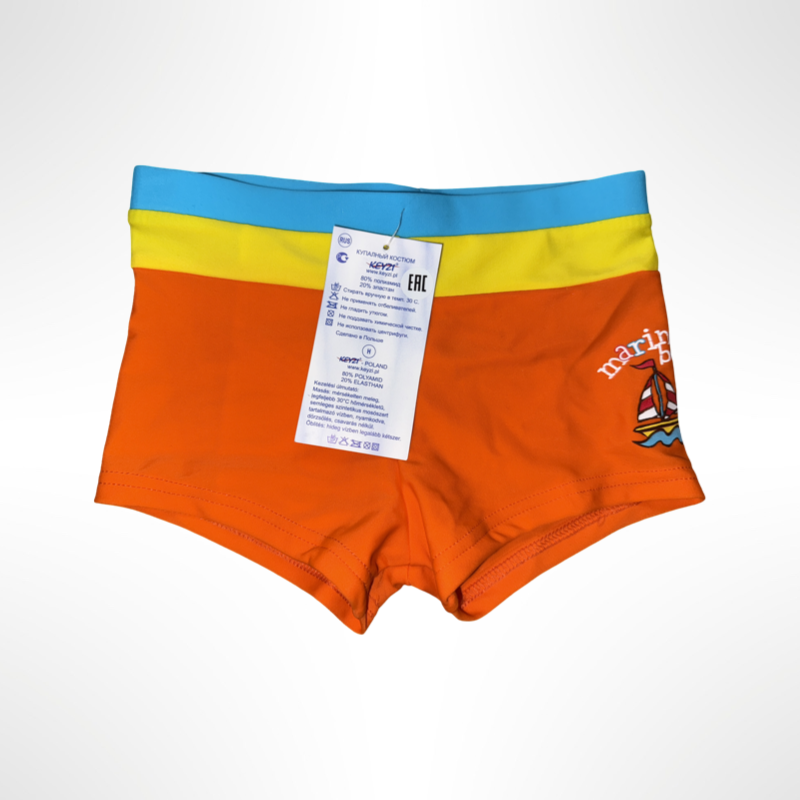 Плавки детские для плавания Keyzi 4-5 года 110 см Оранжевый (1007) - фото 1