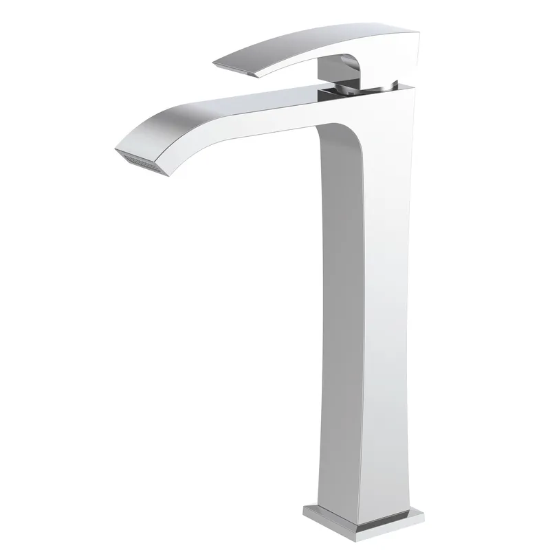 Змішувач для умивальника KOER KB-13007-04 High Chrome/White (KR5153)
