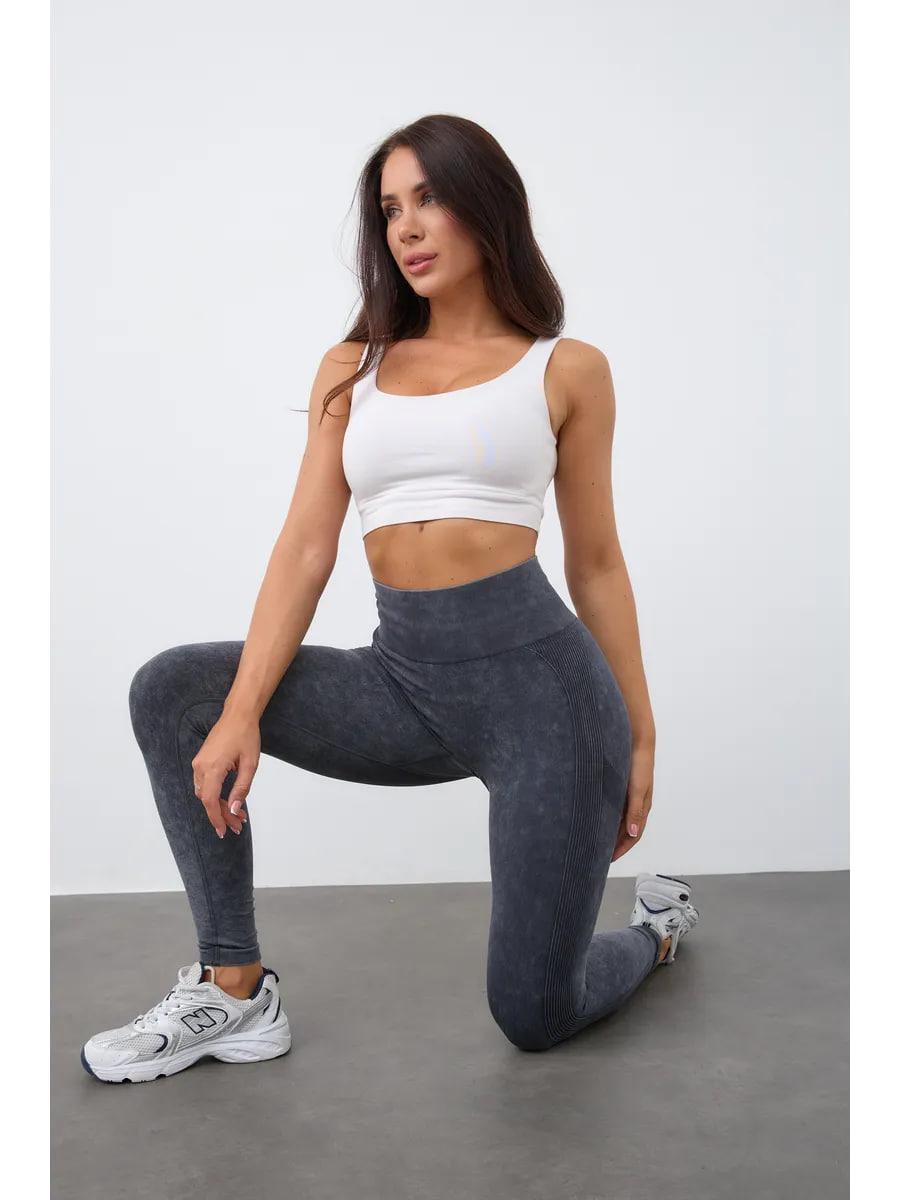 Лосины спортивные Push Up женские для фитнеса тренировок йоги спортзала с эффектом Push Up под джинс L Черный (70064L) - фото 5 Лосины спортивные Push Up женские для фитнеса тренировок йоги спортзала с эффектом Push Up под джинс L Черный (70064L) - фото 5