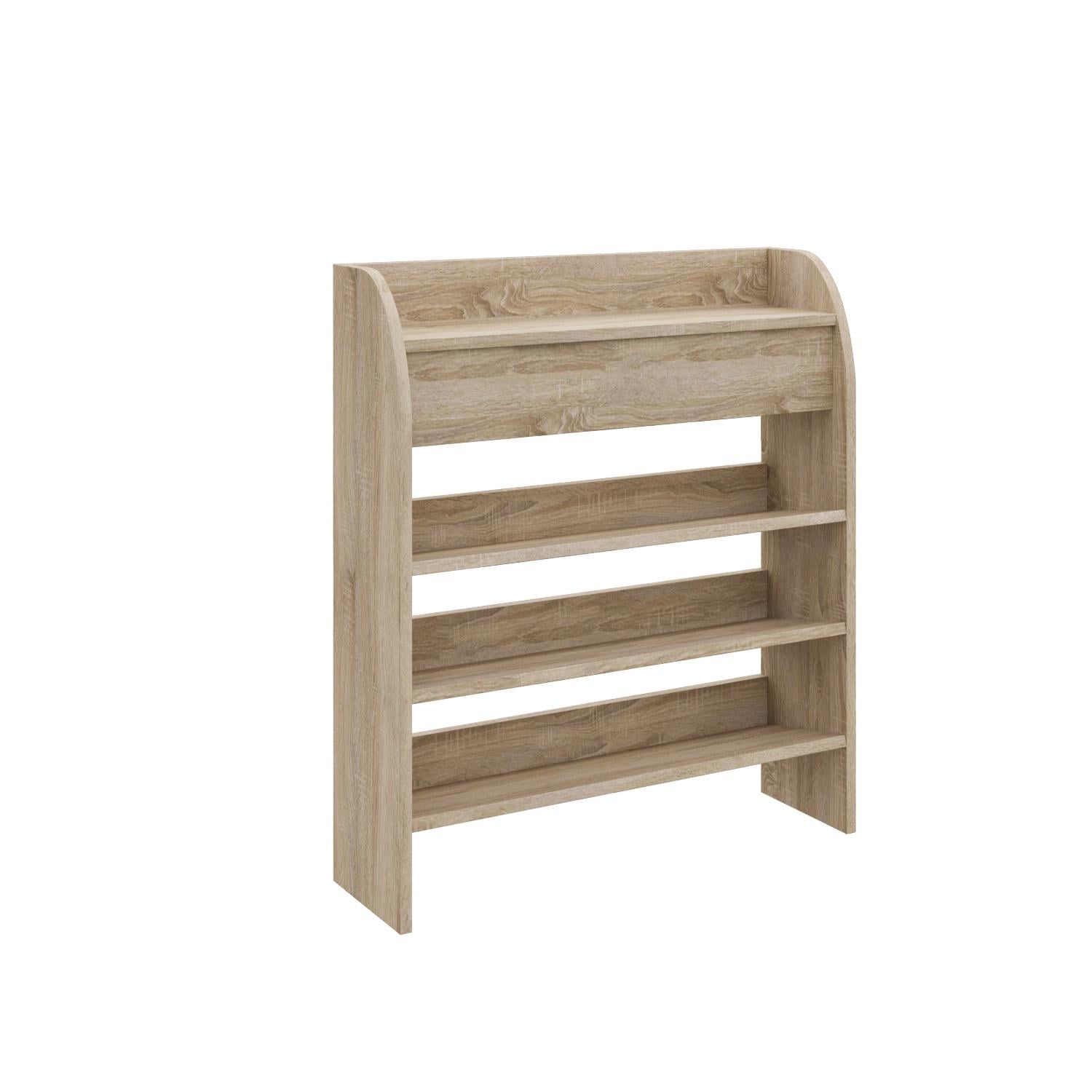 Тумба для взуття підлогова MEBLIBUD LAURA відкрита 70х20х80 см Дуб сонома