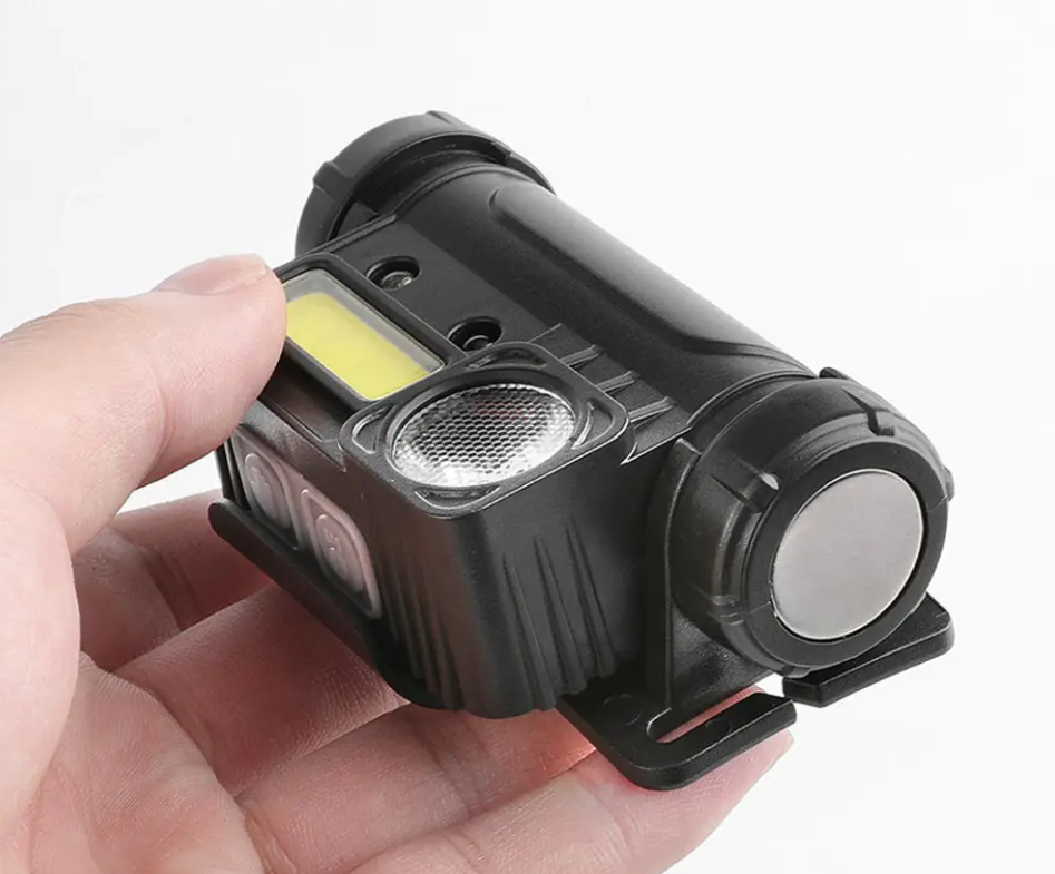 Фонарь налобный Bailong BL 123 XPE + COB USB с датчиком движения - фото 2