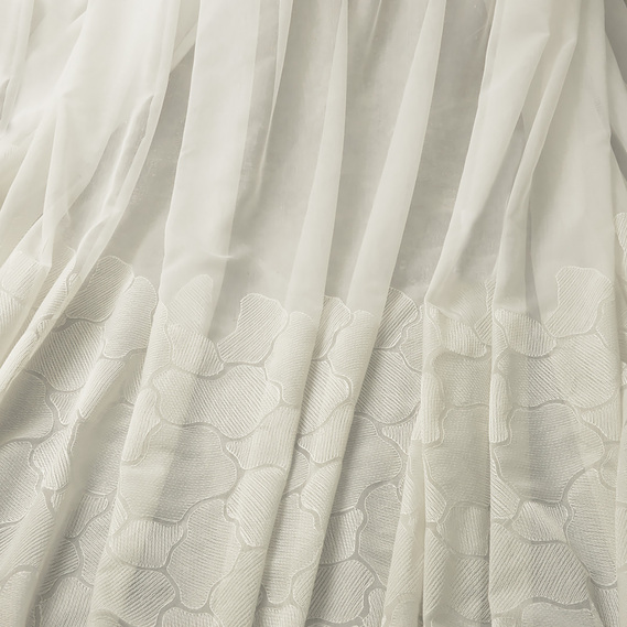 Тюль батист IDEIA Монпасье V-B1 2,8 м c вышивкой Молоко (2200004055879)