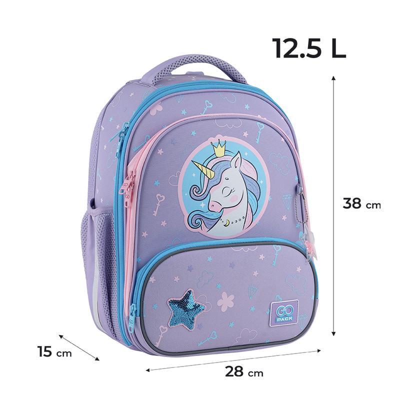 Рюкзак школьный GoPack Education GO25-597M-3 Fairytale Unicorn каркасный с ортопедической спинкой (000995161) - фото 9