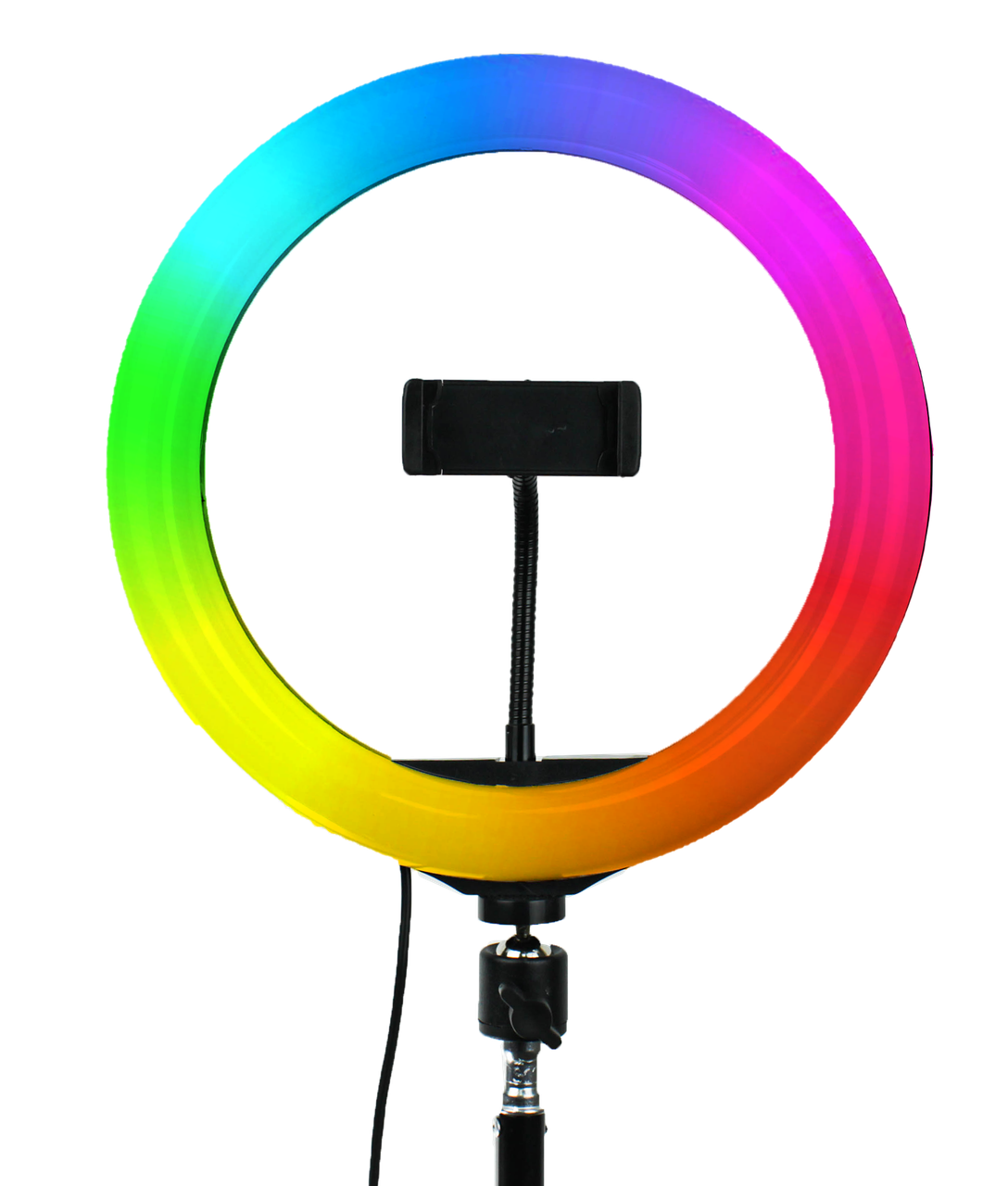 Кольцевая LED лампа MJ-26 RGB 26 см с штативом 2 м и Bluetooth пультом - фото 1 Кольцевая LED лампа MJ-26 RGB 26 см с штативом 2 м и Bluetooth пультом - фото 1