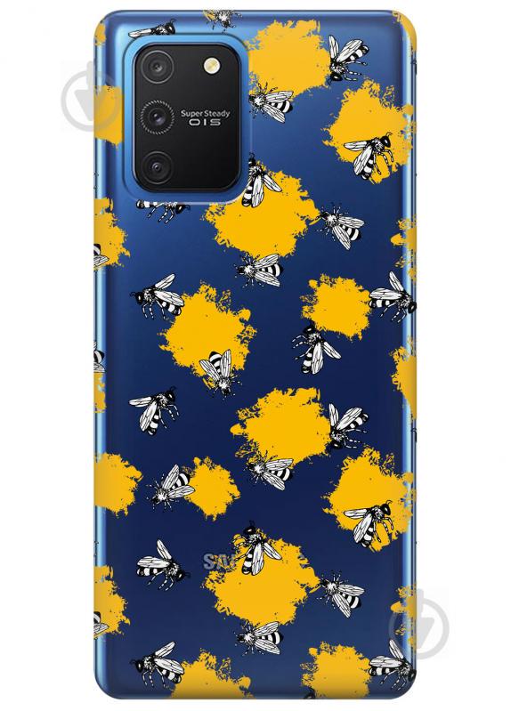 Прозрачный силиконовый чехол iSwag для Samsung Galaxy S10 Lite с рисунком - Пчелы (KS3452) Прозрачный силиконовый чехол iSwag для Samsung Galaxy S10 Lite с рисунком - Пчелы (KS3452)