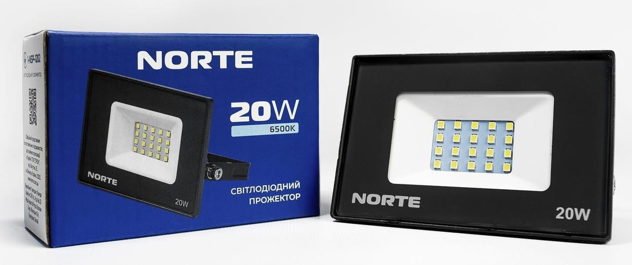 Прожектор светодиодный LED Norte 20 Вт 6500K (1-NSP-1202)