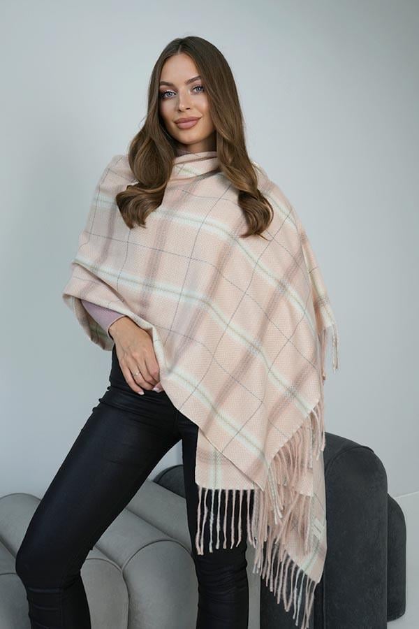 Палантин кашемировый Braxton Альба 7036 Пудровый (26479515)