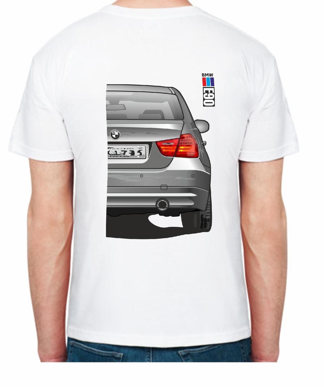 Футболка мужская Avtolife BMW E90 Stock FR 107591 XXL Белый (2496231499) - фото 2 Футболка мужская Avtolife BMW E90 Stock FR 107591 XXL Белый (2496231499) - фото 2