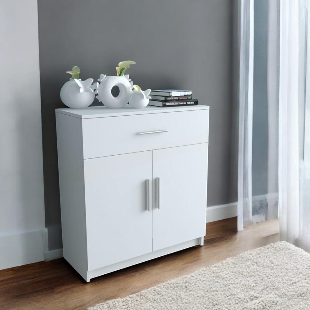 Комод для речей з 1 шухлядою та 2 дверцятами Білий (Р92а) - фото 2 Комод для речей з 1 шухлядою та 2 дверцятами Білий (Р92а) - фото 2