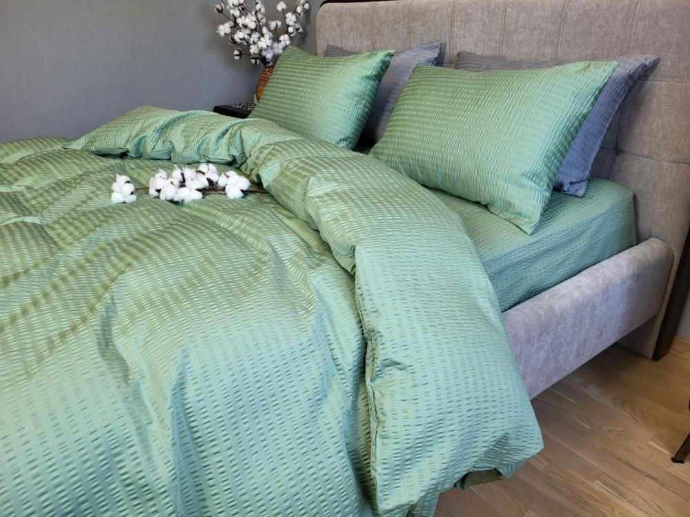 Комплект постельного белья Satin GOFRE S2038 двуспальный на резинке (2241535868)