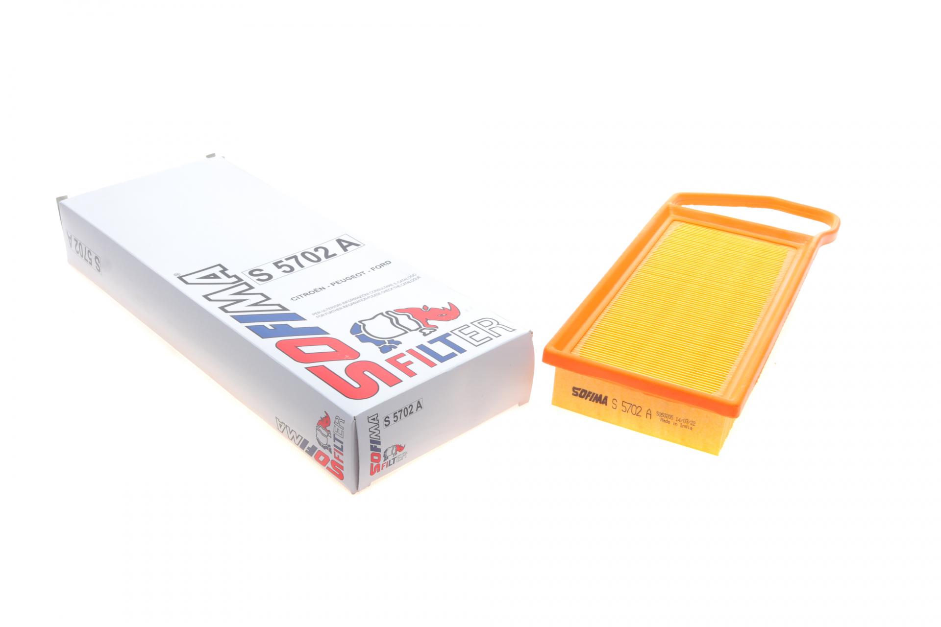 Фільтр повітряний SOFIMA для Citroen Nemo/C3/Peugeot Bipper/206/207/Ford Fiesta 1,4HDi 08- (S 5702 A)