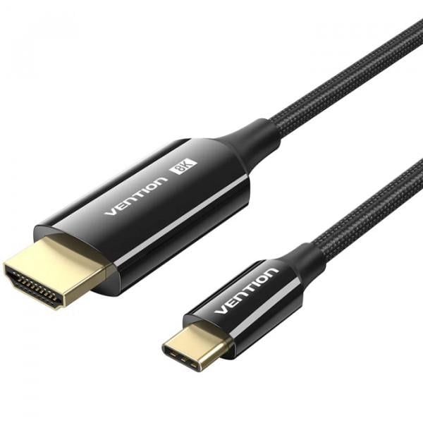 Кабель для передачи данных Vention USB-C-HDMI v2.1 1,8 м Черный (604965)