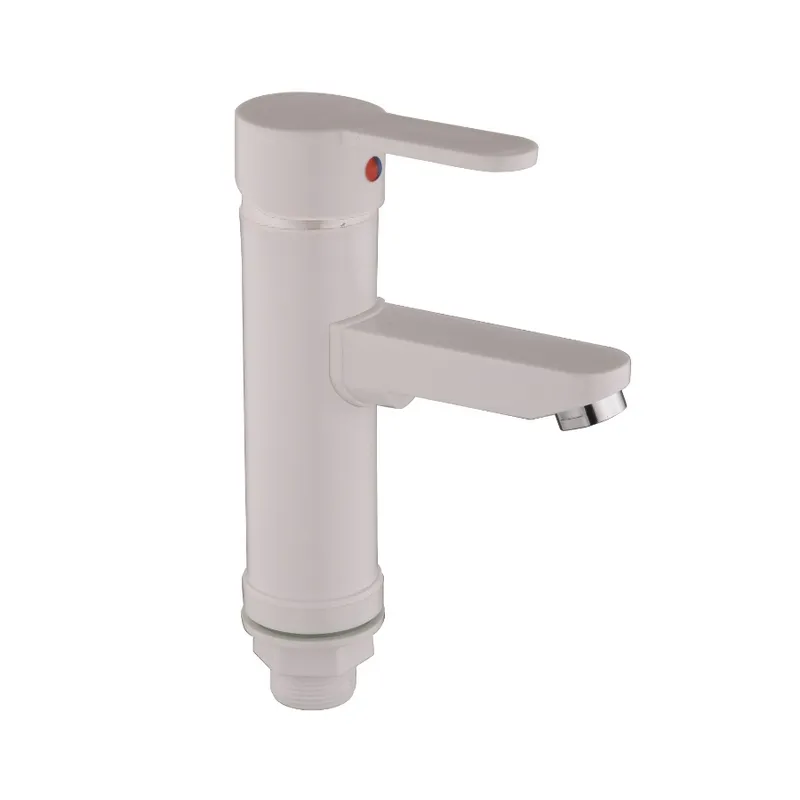 Смеситель для умывальника PLAMIX Raul-001-A White без подвода (PM0651) Смеситель для умывальника PLAMIX Raul-001-A White без подвода (PM0651)