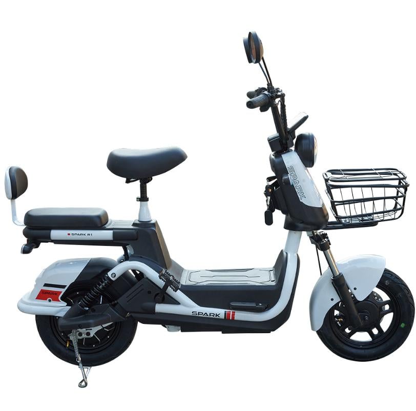 Велосипед з електродвигуном Spark R1 14 Білий