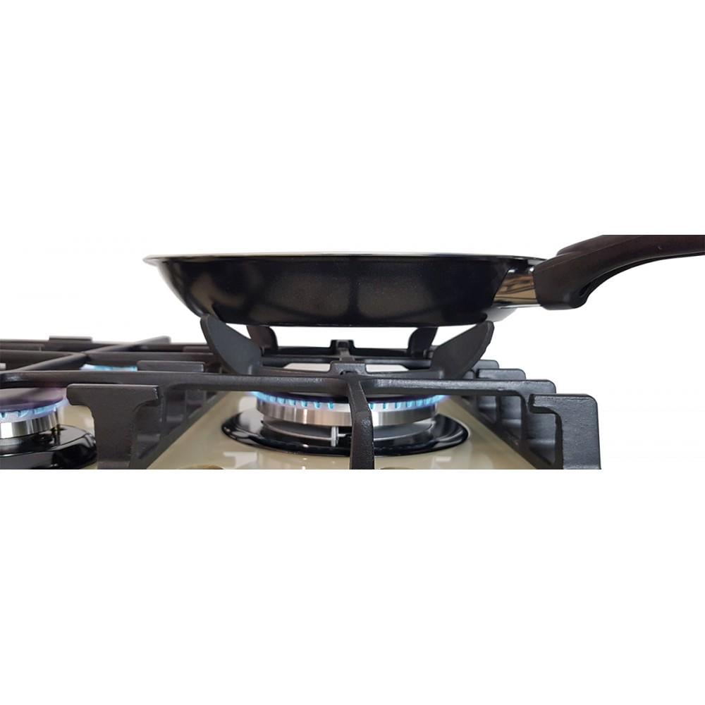 Варильна поверхня газова Luxor RG 650 Rustik Champagne BK з підставкою для Wok (24131738) - фото 8