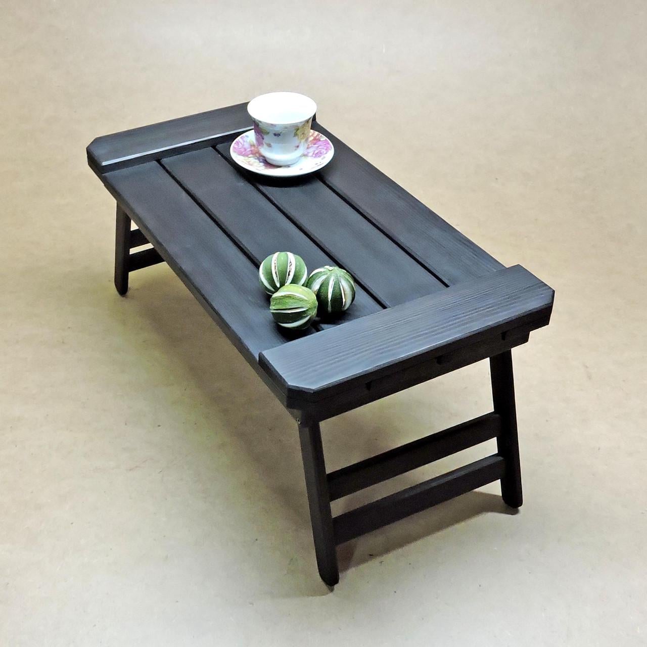 Столик-поднос для завтрака из дерева Огайо Венге (СТП-000812)