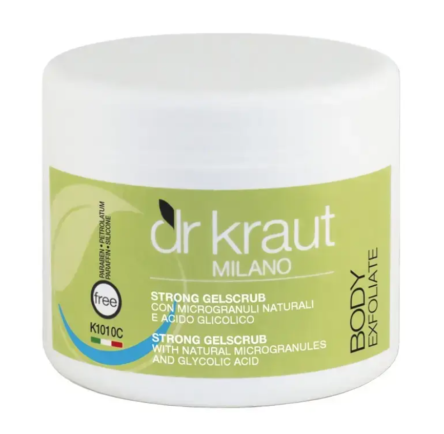 Гель-скраб активний з мікрогранулами та гліколевою кислотою Dr.Kraut Strong Gel Scrub 500 мл