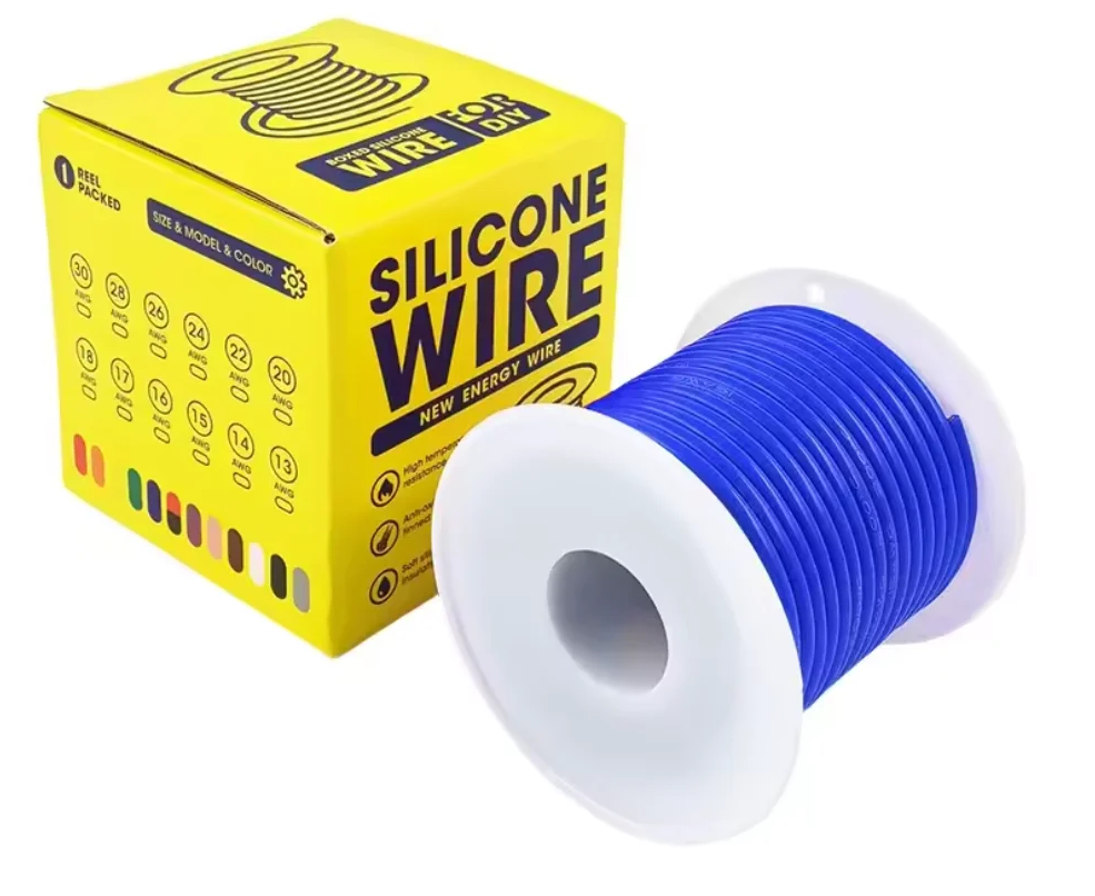 Кабель 26AWG 50 м проволока 0,15 мм2 медь луженая в силиконовой изоляции многожильный