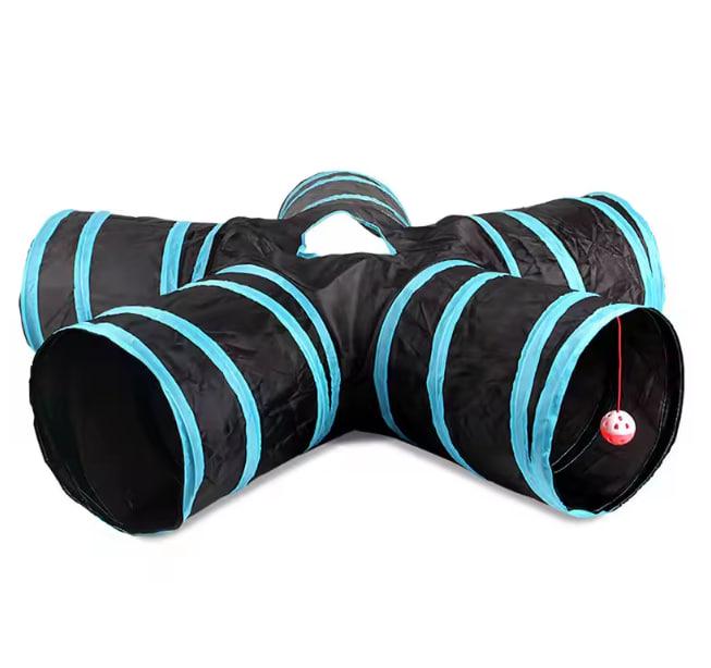 Туннель для кота/собаки пятисторонний 85х25 см Черный - фото 2 Туннель для кота/собаки пятисторонний 85х25 см Черный - фото 2