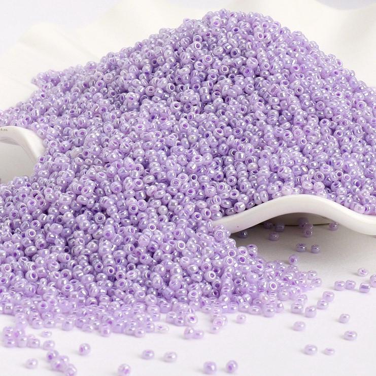 Бисер Блестящий 2 мм 50 г Лавандовый нежный (БР0002л95)