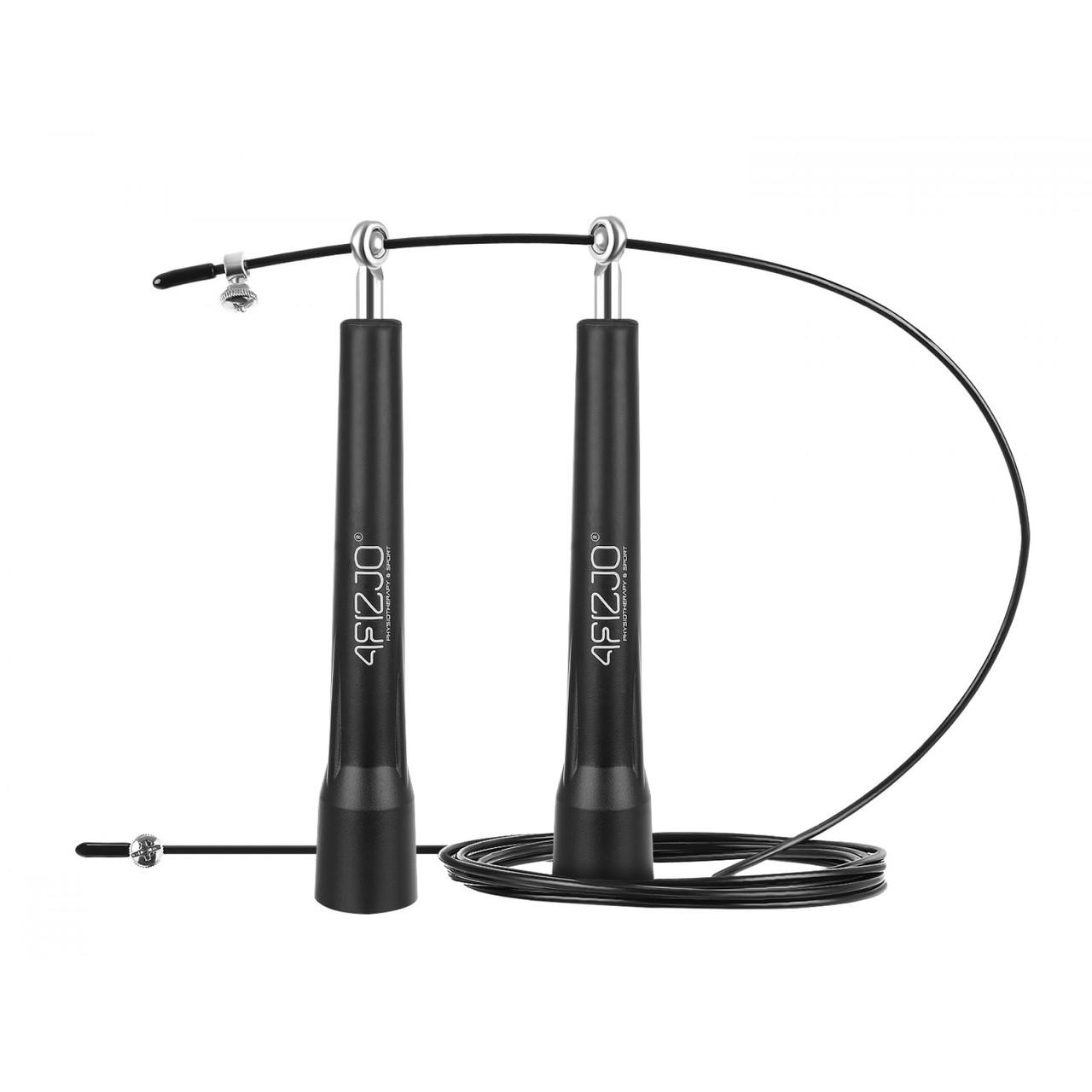 Скакалка швидкісна для кросфіту 4FIZJO 4FJ0183 Standard+ Black