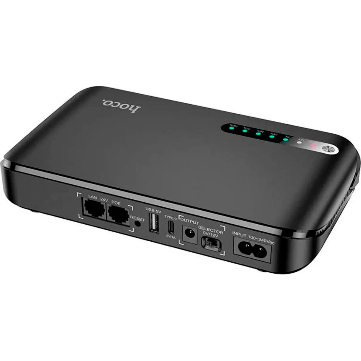 Батарея портативна UPS Hoco DB62 Emergency UPS 5-12V/18W 20000 mAh Black - фото 3 Батарея портативна UPS Hoco DB62 Emergency UPS 5-12V/18W 20000 mAh Black - фото 3