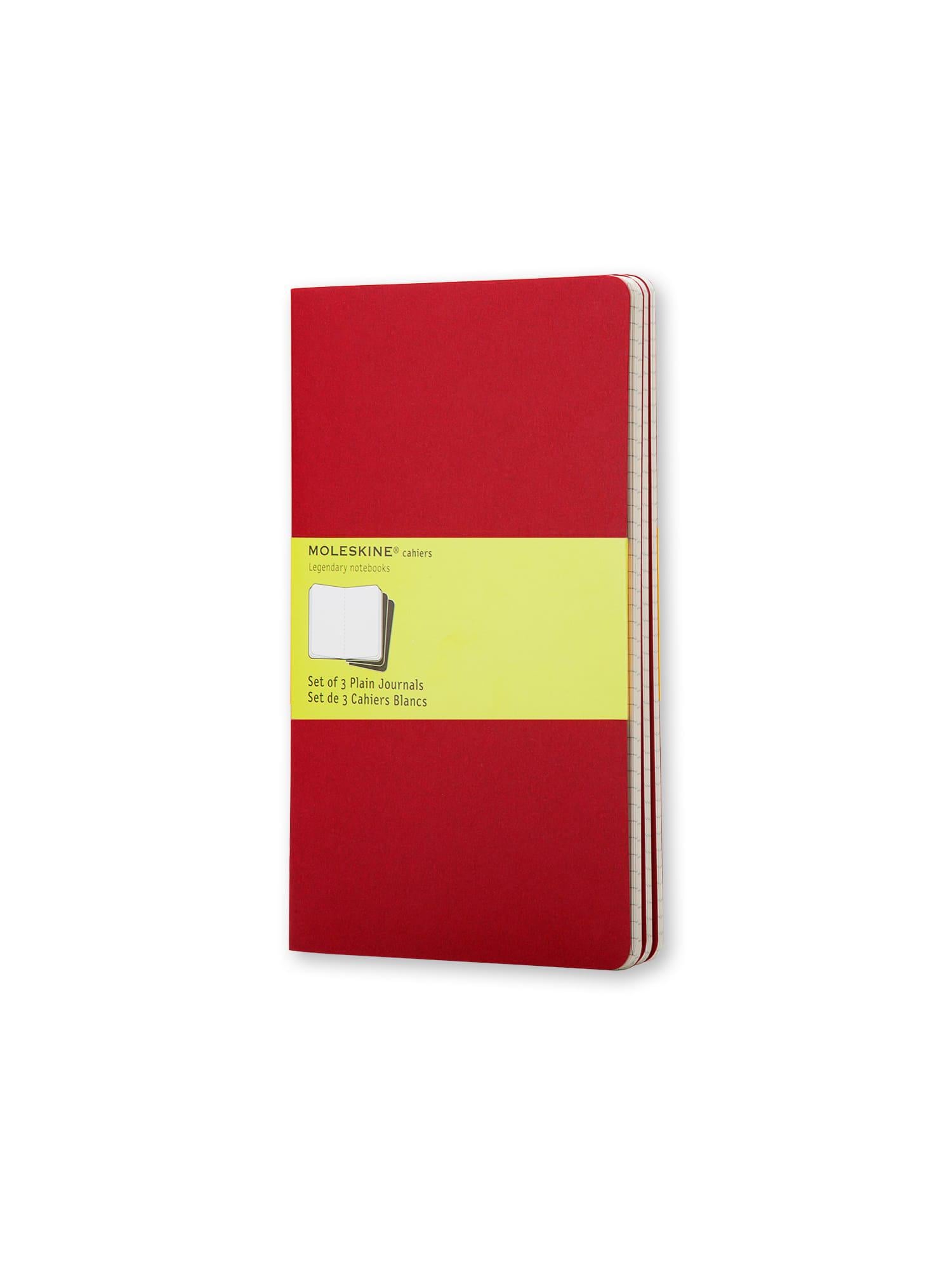 Блокнот Moleskine Cahier средний нелинированный Бордо (CH118)