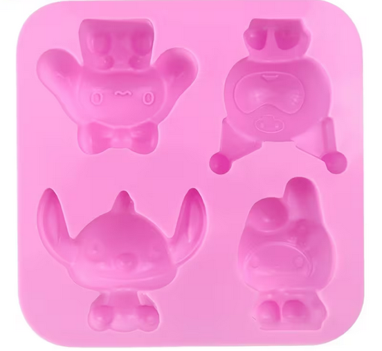 Форма силиконовая для выпечки Sanrio Kuromi SAM-0312 Розовый - фото 4