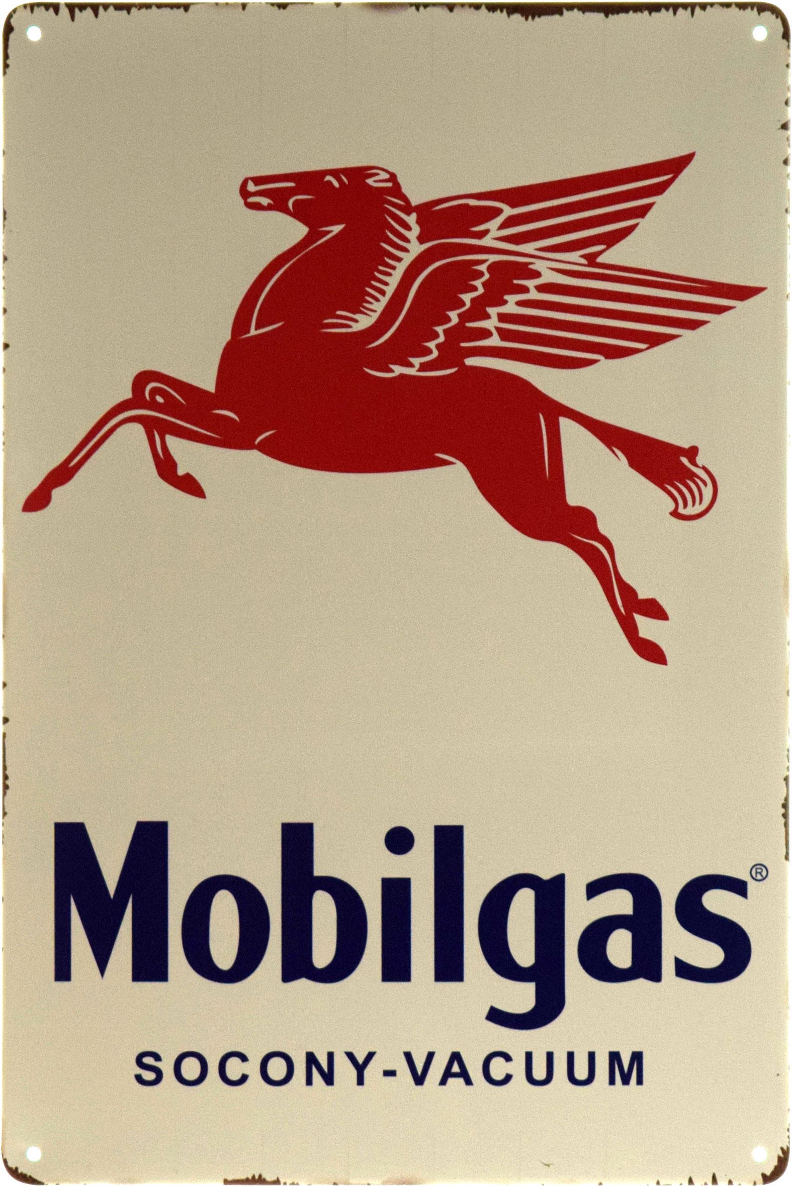 Табличка металева Mobilgas Socony-Vacuum 20x30 см