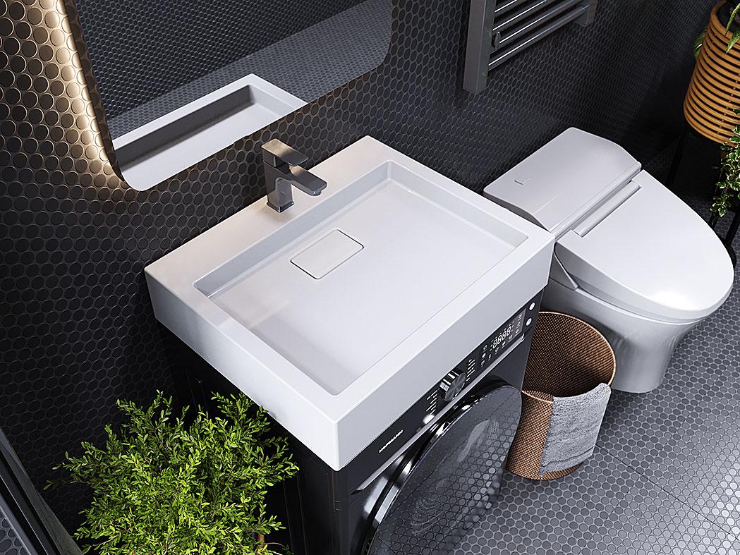 Умывальник на стиральную машину Luxor Line Белый (743)