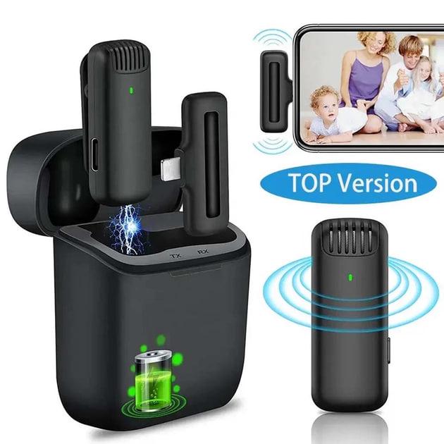 Микрофон петличный беспроводной J11 с кейсом для зарядки (mkrpt) - фото 4 Микрофон петличный беспроводной J11 с кейсом для зарядки (mkrpt) - фото 4