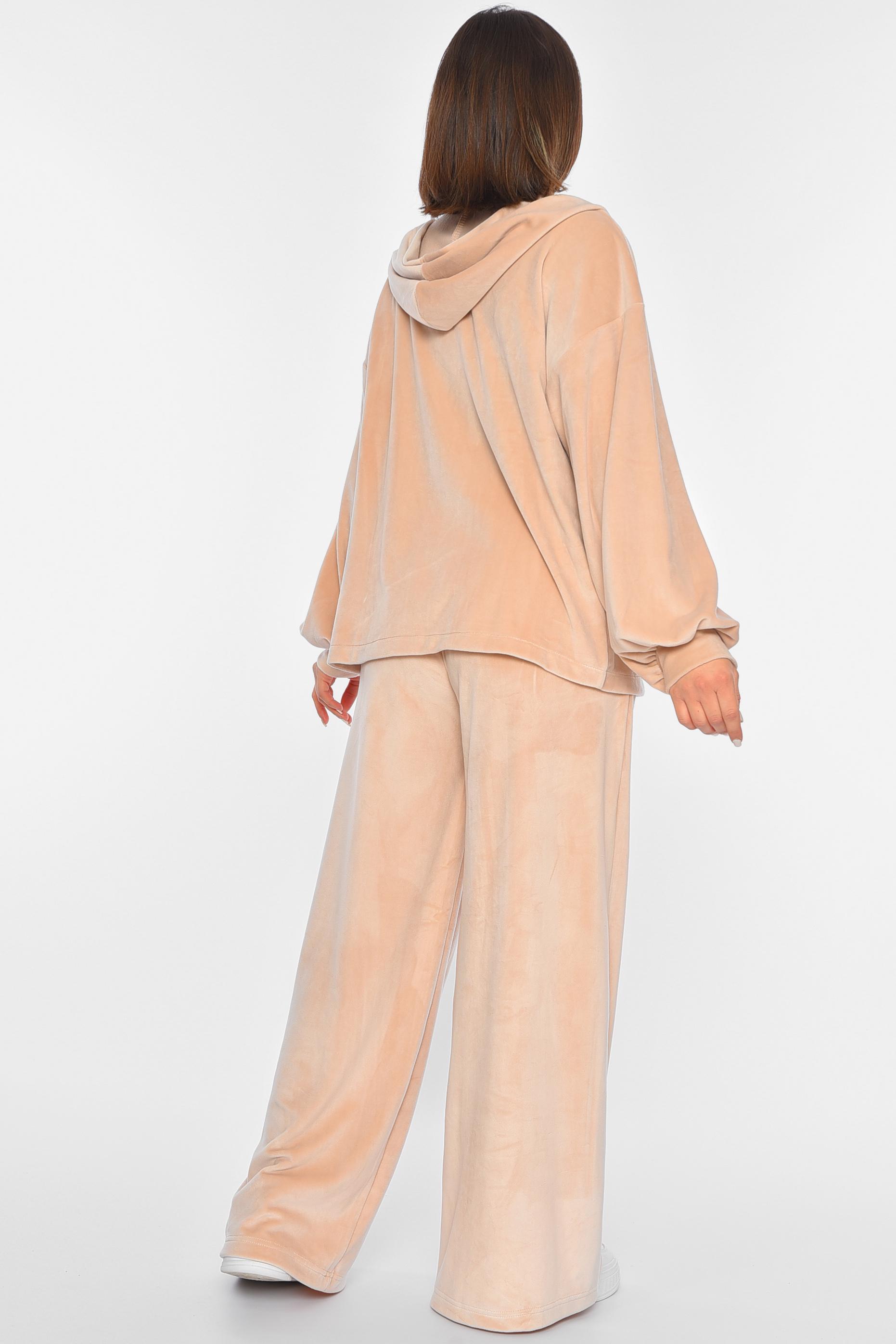 Спортивний костюм жіночий р. 50-52 Бежевий (187060) - фото 3