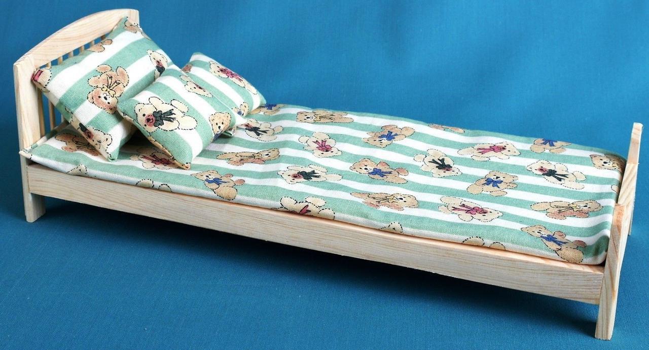 Кровать для кукол из дерева Динь-Динь Бланже (КРТ-001401) - фото 4
