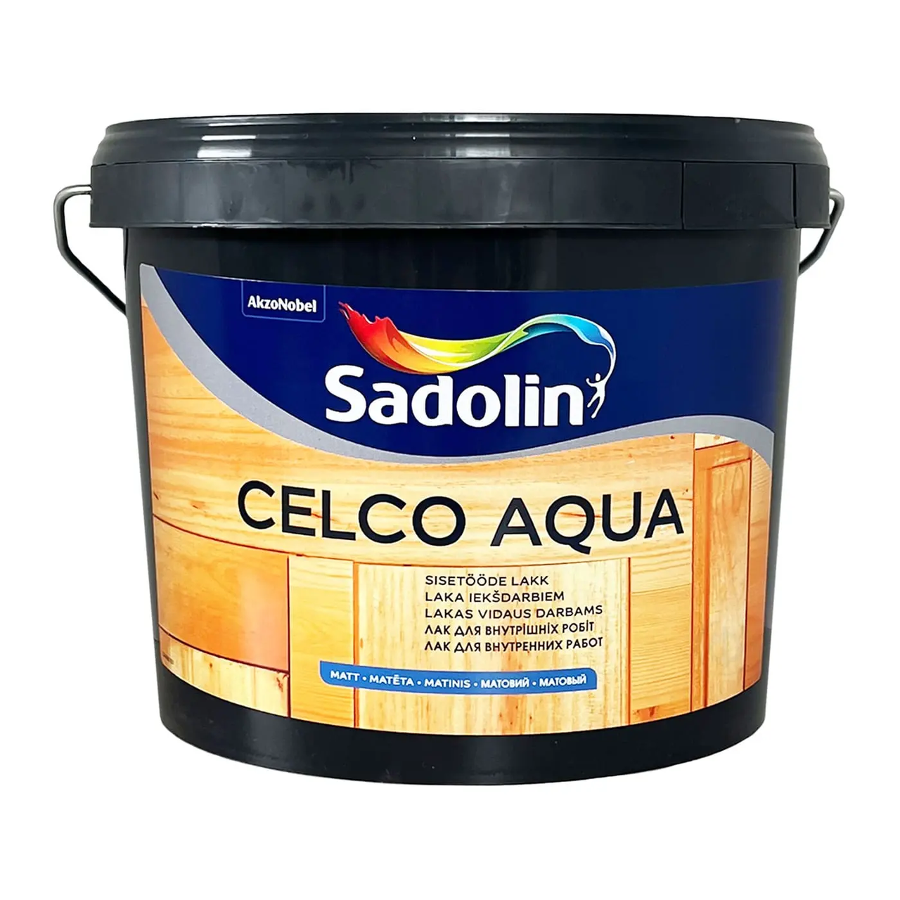 Лак для деревянных и каменных поверхностей матовый Sadolin Celco Aqua 2,5 л (2893933362)