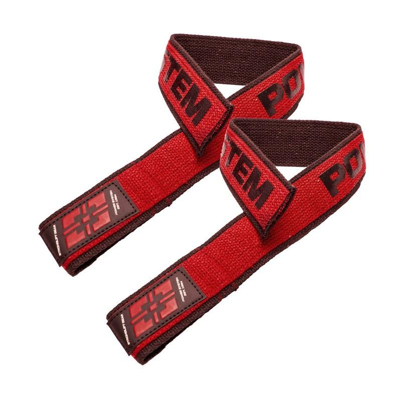 Лямки для тяги Power System PS-3401 Lifting Straps Duplex Black/Red (A-012130) - фото 2